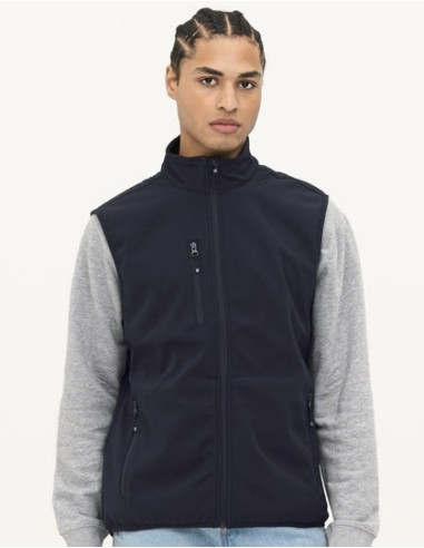 SOL-03825-Mens Falcon Zipped Softshell Bodywarmer